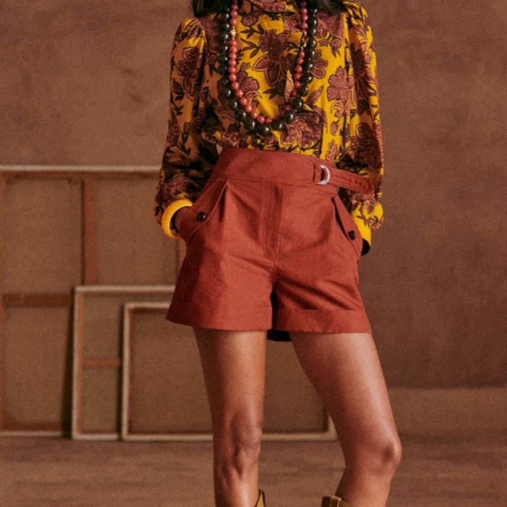 Sezane High Waist Cedric Shorts